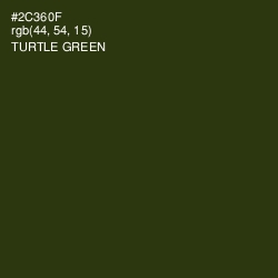 #2C360F - Turtle Green Color Image